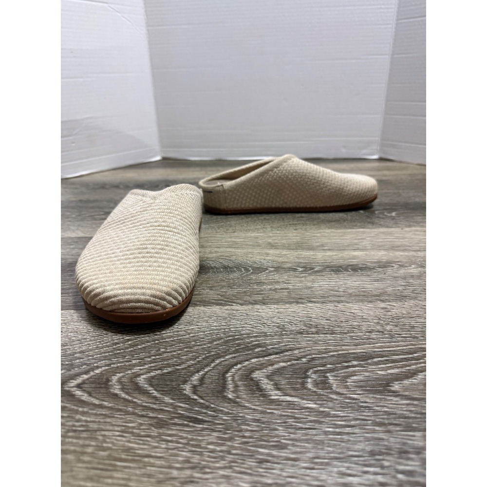 Rothys The Slipper Sandstone Beige Knit Slip On Shoes Womens 5